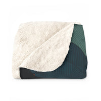 Load image into Gallery viewer, Howling Wolf Campfire Sherpa Blanket | Moonlit Forest Fleece