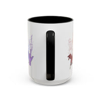 Load image into Gallery viewer, Rainbow ASL Hands with Flowers Mug | Accent Coffee Mug