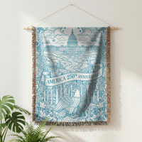 Load image into Gallery viewer, America 250th Anniversary Gift – Woven Cotton Capitol Blanket