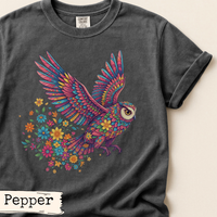 Load image into Gallery viewer, Floral Owl Nature Shirt