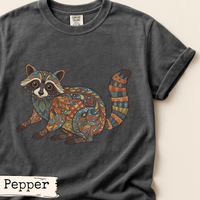 Load image into Gallery viewer, Floral Raccoon Art