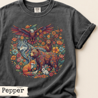 Load image into Gallery viewer, Floral Wildlife Art Shirt