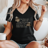 Load image into Gallery viewer, Funny Bee Shirt –  Vneck Tee