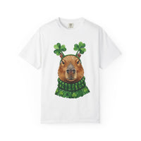 Load image into Gallery viewer, Capybara Wearing Shamrocks T-shirt