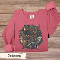 Load image into Gallery viewer, Woodland Animal Sweatshirt and Hoodie