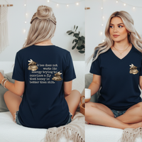 Load image into Gallery viewer, Bee Shirt Women – Vneck Cotton Tee