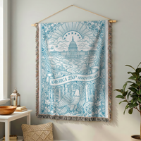 Load image into Gallery viewer, America 250th Anniversary Gift – Woven Cotton Capitol Blanket