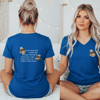 Load image into Gallery viewer, Bee Shirt Women – Vneck Cotton Tee