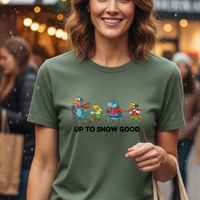 Load image into Gallery viewer, Up to Snow Good, Dinosaur Christmas | Funny Festive Shirts