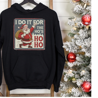 Load image into Gallery viewer, I Do It For The Ho&#39;s, Christmas, Merry Christmas, Classic Unisex Pullover Hoodie

