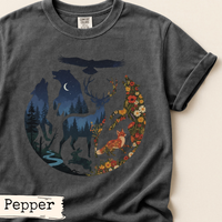 Load image into Gallery viewer, Forest Night Wildlife Shirt