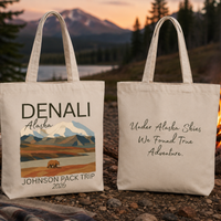 Load image into Gallery viewer, Denali Park Tote Bag – Personalized Canvas Mountain Souvenir