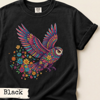 Load image into Gallery viewer, Floral Owl Nature Shirt