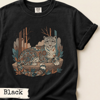 Load image into Gallery viewer, Snow Leopard Art Shirt