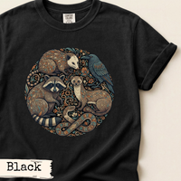 Load image into Gallery viewer, Woodland Animals Circle Art Shirt