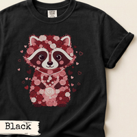 Load image into Gallery viewer, Floral Raccoon Valentine Shirt