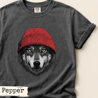 Load image into Gallery viewer, Wolf Beanie Shirt