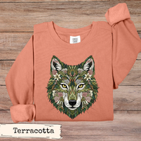Load image into Gallery viewer, Floral Wolf Art Design