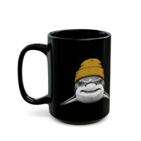Load image into Gallery viewer, Great White Shark with Yellow Beanie Coffee Cup (11oz/15oz)