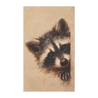 Load image into Gallery viewer, Peeking Raccoon Tea Towel | Kitchen Towel