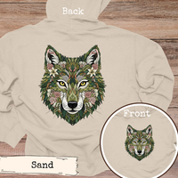 Load image into Gallery viewer, Floral Wolf Art Design