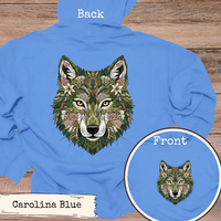 Load image into Gallery viewer, Floral Wolf Art Design