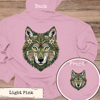 Load image into Gallery viewer, Floral Wolf Art Design