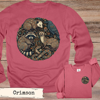 Load image into Gallery viewer, Woodland Animals Circle Art Hoodie