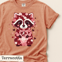 Load image into Gallery viewer, Floral Raccoon Valentine Shirt