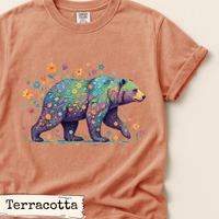 Load image into Gallery viewer, Floral Bear Art Design