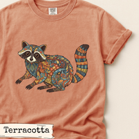 Load image into Gallery viewer, Floral Raccoon Art