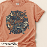 Load image into Gallery viewer, Woodland Animal Mandala Art