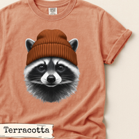 Load image into Gallery viewer, Raccoon Beanie Shirt