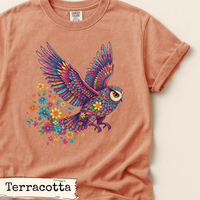 Load image into Gallery viewer, Floral Owl Nature Shirt