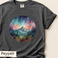 Load image into Gallery viewer, Watercolor Mountain Forest