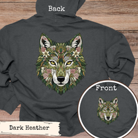 Load image into Gallery viewer, Floral Wolf Art Design