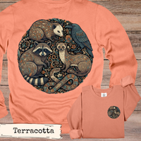 Load image into Gallery viewer, Woodland Animals Circle Art Hoodie