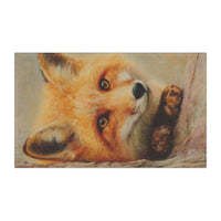 Load image into Gallery viewer, Red Fox Portrait Tea Towel | Fox Face Kitchen Towel