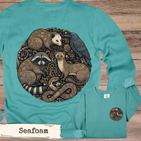 Load image into Gallery viewer, Woodland Animals Circle Art Hoodie