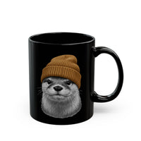 Load image into Gallery viewer, Otter with Yellow Beanie Coffee Cup (11oz/15oz)