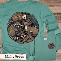 Load image into Gallery viewer, Woodland Animals Circle Art Hoodie
