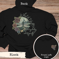 Load image into Gallery viewer, Inspirational Quote Sweatshirt – Dragonfly Nature Design for Hiking Comfort