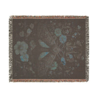 Load image into Gallery viewer, Vintage Floral Tapestry Woven Blanket | Antique Bloom Throw