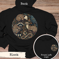 Load image into Gallery viewer, Woodland Animals Circle Art Hoodie