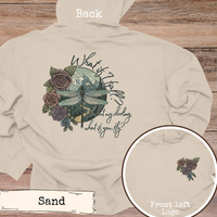 Load image into Gallery viewer, Inspirational Quote Sweatshirt – Dragonfly Nature Design for Hiking Comfort