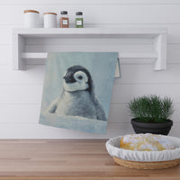 Load image into Gallery viewer, Baby Penguin Illustration Tea Towel | Nursery Kitchen Décor