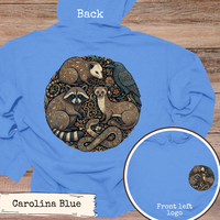Load image into Gallery viewer, Woodland Animals Circle Art Hoodie