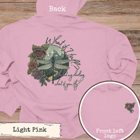 Load image into Gallery viewer, Inspirational Quote Sweatshirt – Dragonfly Nature Design for Hiking Comfort