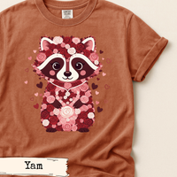 Load image into Gallery viewer, Floral Raccoon Valentine Shirt