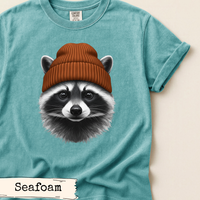 Load image into Gallery viewer, Raccoon Beanie Shirt